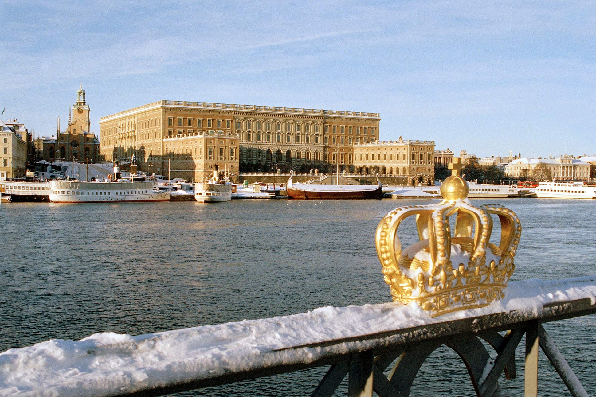 The Royal Palace sits proudly in Stockholm's old town, Stockholm, Sweden