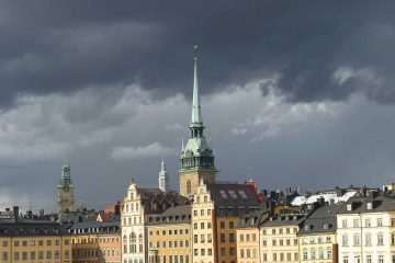 Rainy days in Stockholm, Sweden