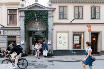 Entrance of Bruno Gallerian, Stockholm, Sweden
