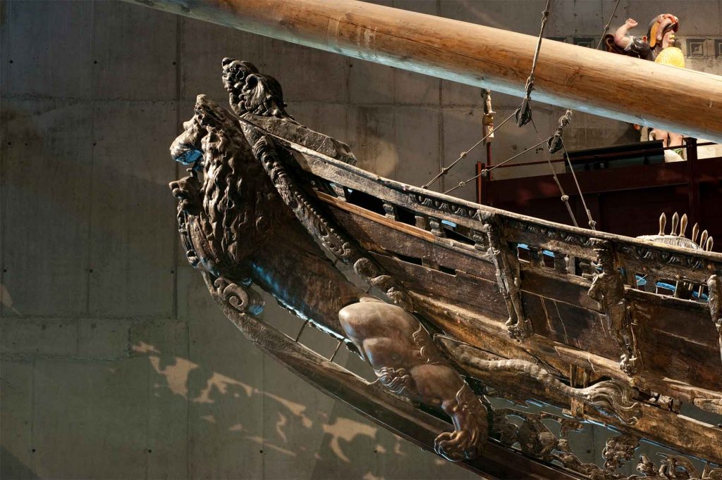 Side view of the Vasa, Vasa Museum, Stockholm, Sweden