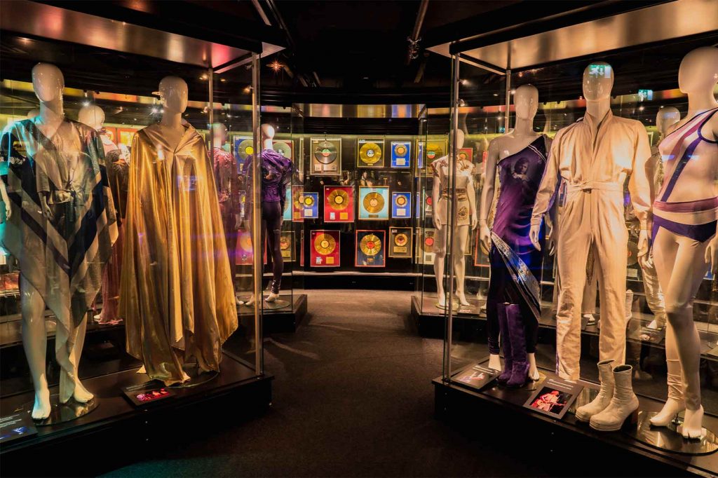A display at ABBA The Museum, Stockholm, Sweden