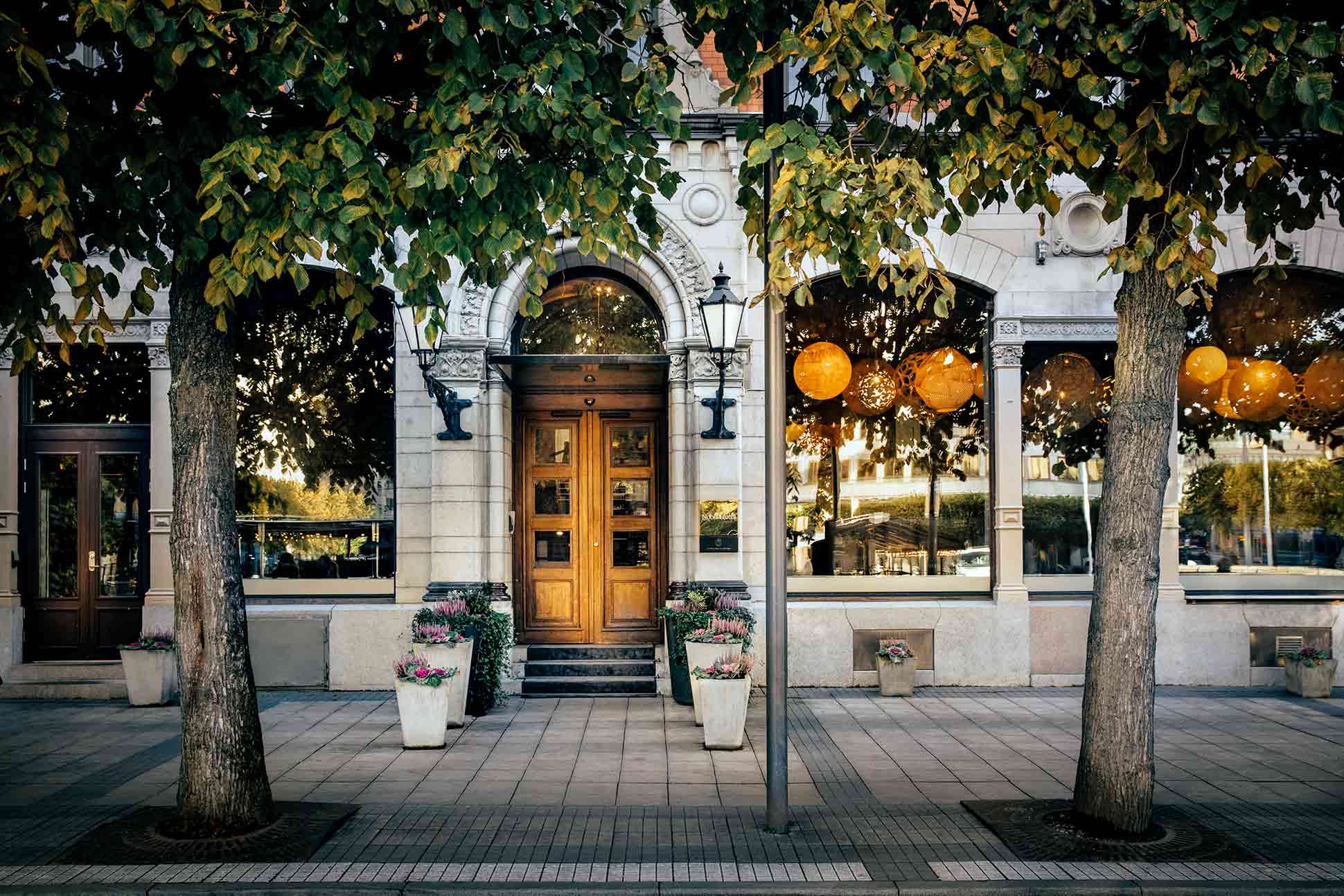 Entrance to Nobis Hotel, Stockholm, Sweden
