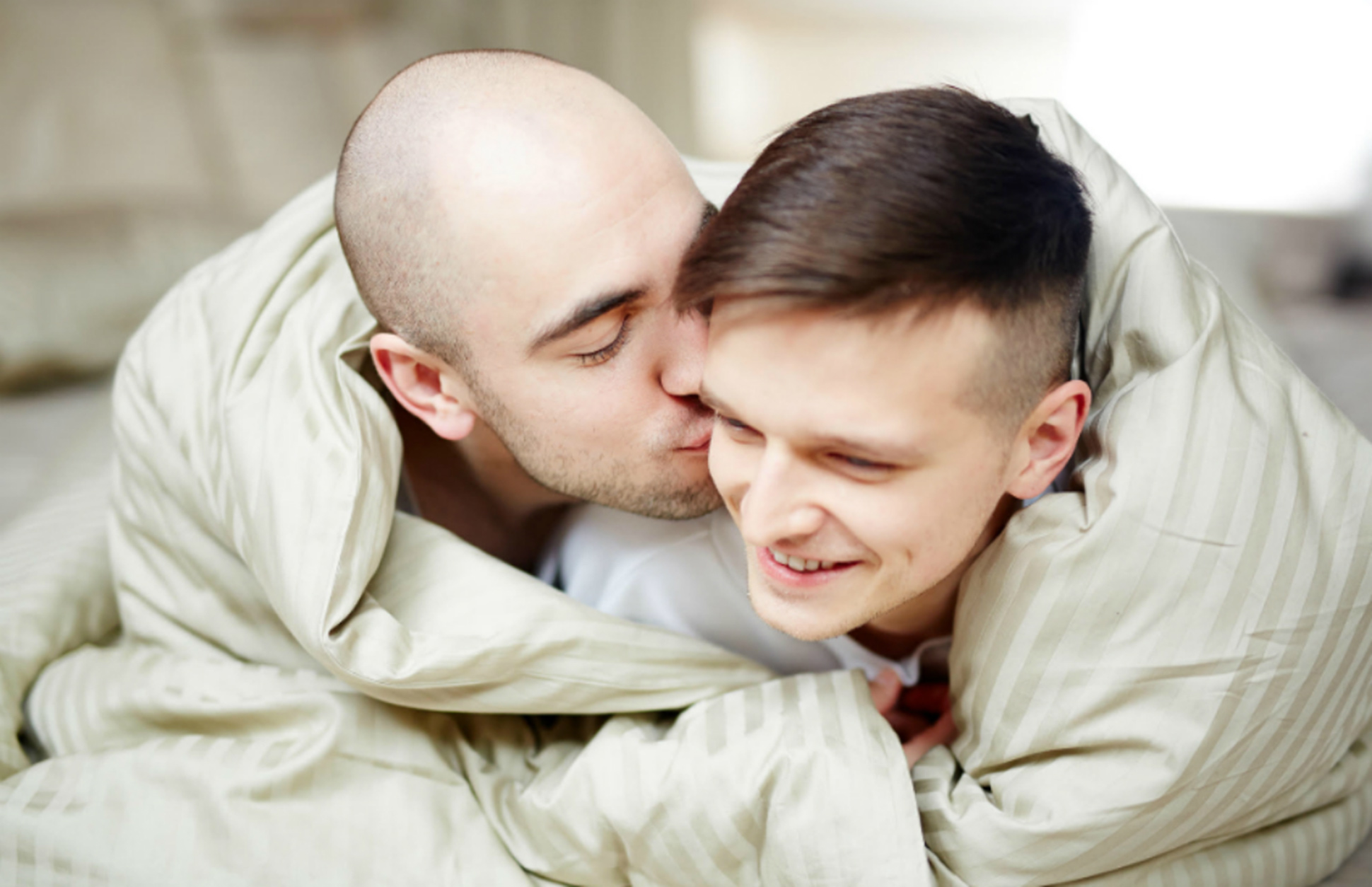 Gay couple in Stockholm, Sweden