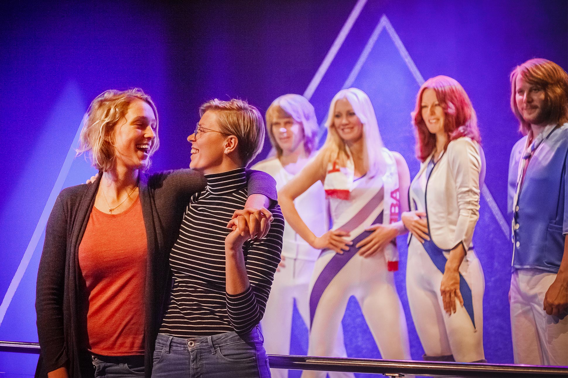 Instagrammers @onceuponajrny at ABBA The Museum, Stockholm, Sweden