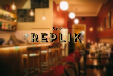 View of Bar Replik through the window