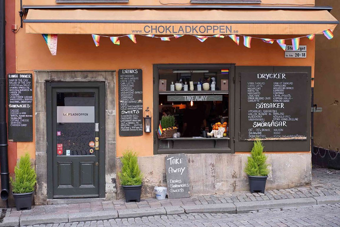 Chokladkoppen cafe exterior